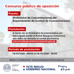 La CONACOM llama a concurso público de oposición para el cargo de Profesional del Departamento de Control de Concentraciones