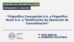 Frigorífico Concepción S.A. y Frigorífico Norte S.A. s/ Notificación de Operación de Concentración – Expte. N° 284/2021