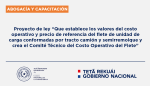 La CONACOM recomienda el rechazo del proyecto de ley que establece reglas para la fijación del precio de referencia del flete