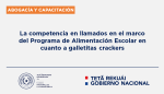 La CONACOM emite una opinión sobre las licitaciones de galletitas crackers en el marco del Programa de Alimentación Escolar