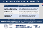 Avanza el concurso para el puesto de Profesional de Informática