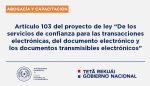 La CONACOM recomendó el veto parcial del proyecto de ley de servicios de confianza y transacciones electrónicas, en cuanto al artículo 103