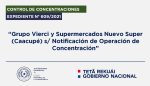 Grupo Vierci y Supermercados Nuevo Super (Caacupé) s/ Notificación de Operación de Concentración – Expte. N° 609/2021