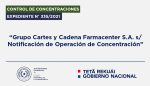 El Directorio autorizó la operación de concentración del Expediente N° 335/2021