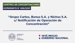 Grupo Cartes, Bonus S.A. y Nichos S.A. s/ Notificación de Operación de Concentración – Expte. N° 508/2021